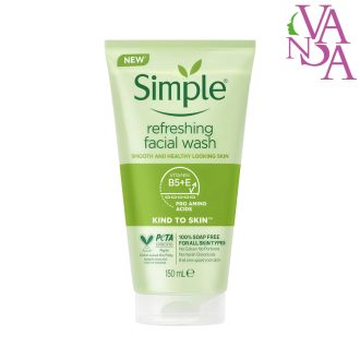 ژل شستشوی صورت سیمپل مدل Refreshing حجم 150میلی لیتر Simple Refreshing Facial Wash Gel 150ml