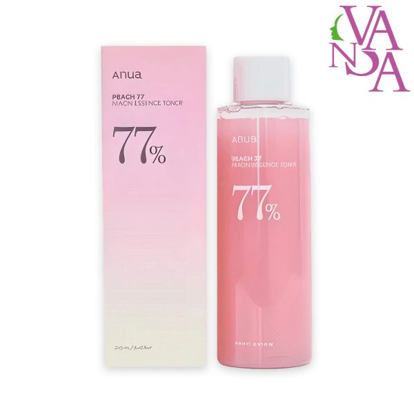 تونر اسنس مرطوب کننده و روشن کننده هلو نیاسینامید آنا Anua Peach VV% Niacin Essence