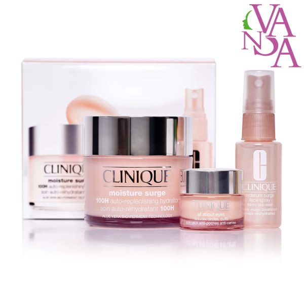 ست آبرسان کلینیک dewy glow CLINIQUE ultra hydration 100h pack