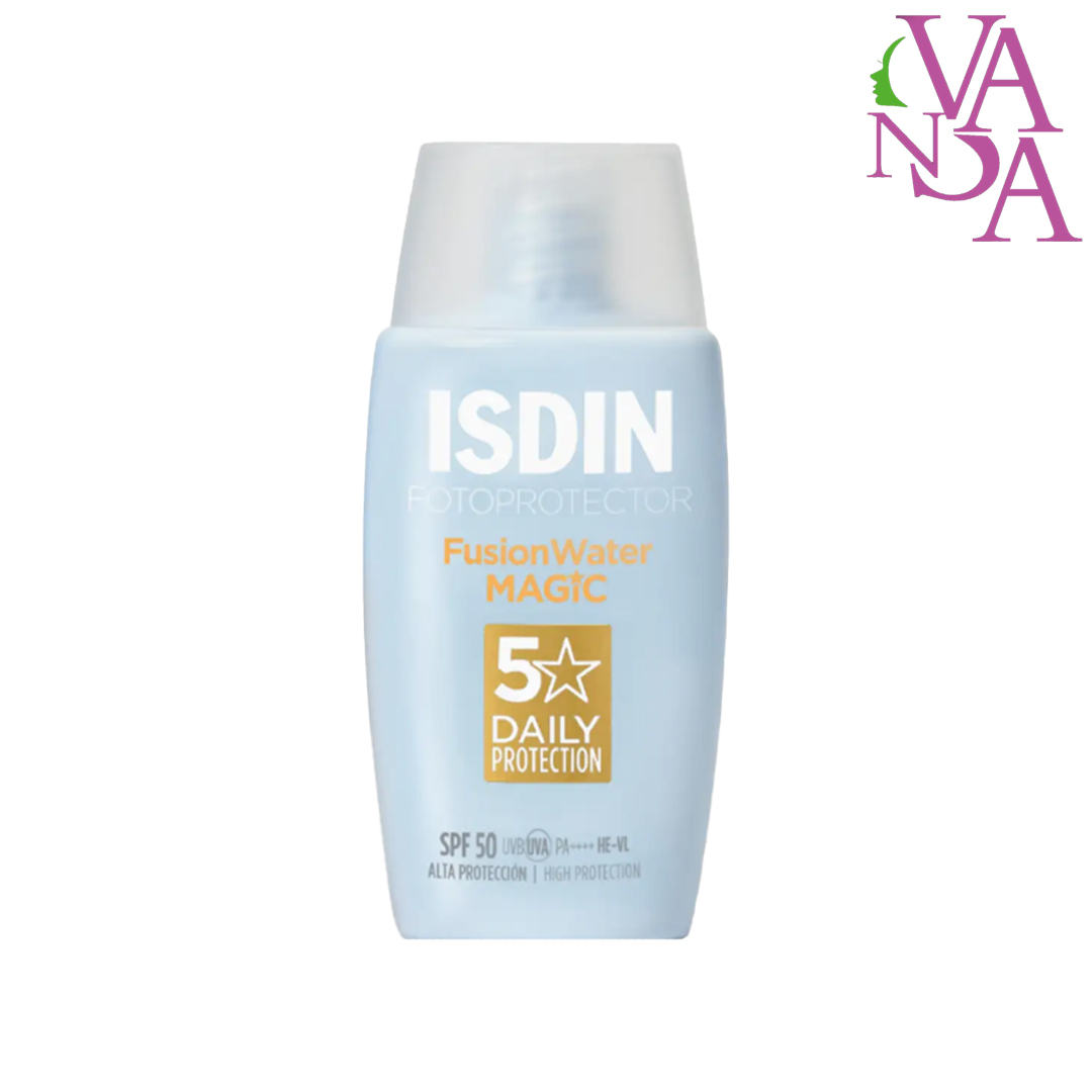 ضد آفتاب فوق العاده سبک فیوژن واتر مجیک ایزدین بی رنگ Isdin Fusion Water Magic SPF 50