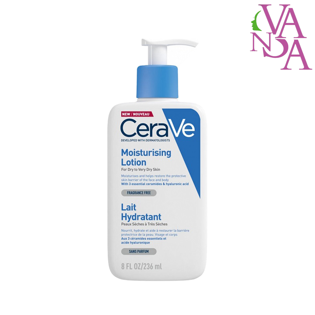 لوسیون کرم مرطوب کننده صورت و بدن سراوی Cerave Moisturizing Lotion For Dry To Very Dry Skin 236ml
