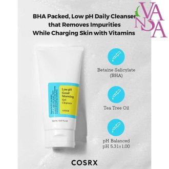 ژل شستشوی صورت کوزارکس مدل گود مورنینگ با PH پایین Cosrx Low pH Good Morning Gel Cleanser