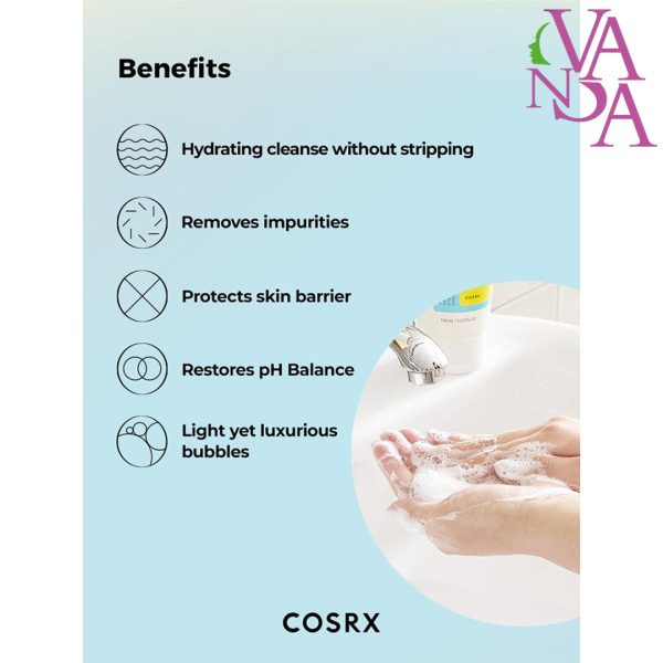 ژل شستشوی صورت کوزارکس مدل گود مورنینگ با PH پایین Cosrx Low pH Good Morning Gel Cleanser