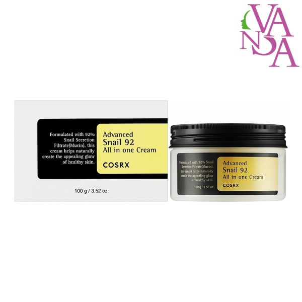 کرم آبرسان و مرطوب کننده چند منظوره کوزارکس COSRX Advanced Snail ۹۲ All in One Cream 100g