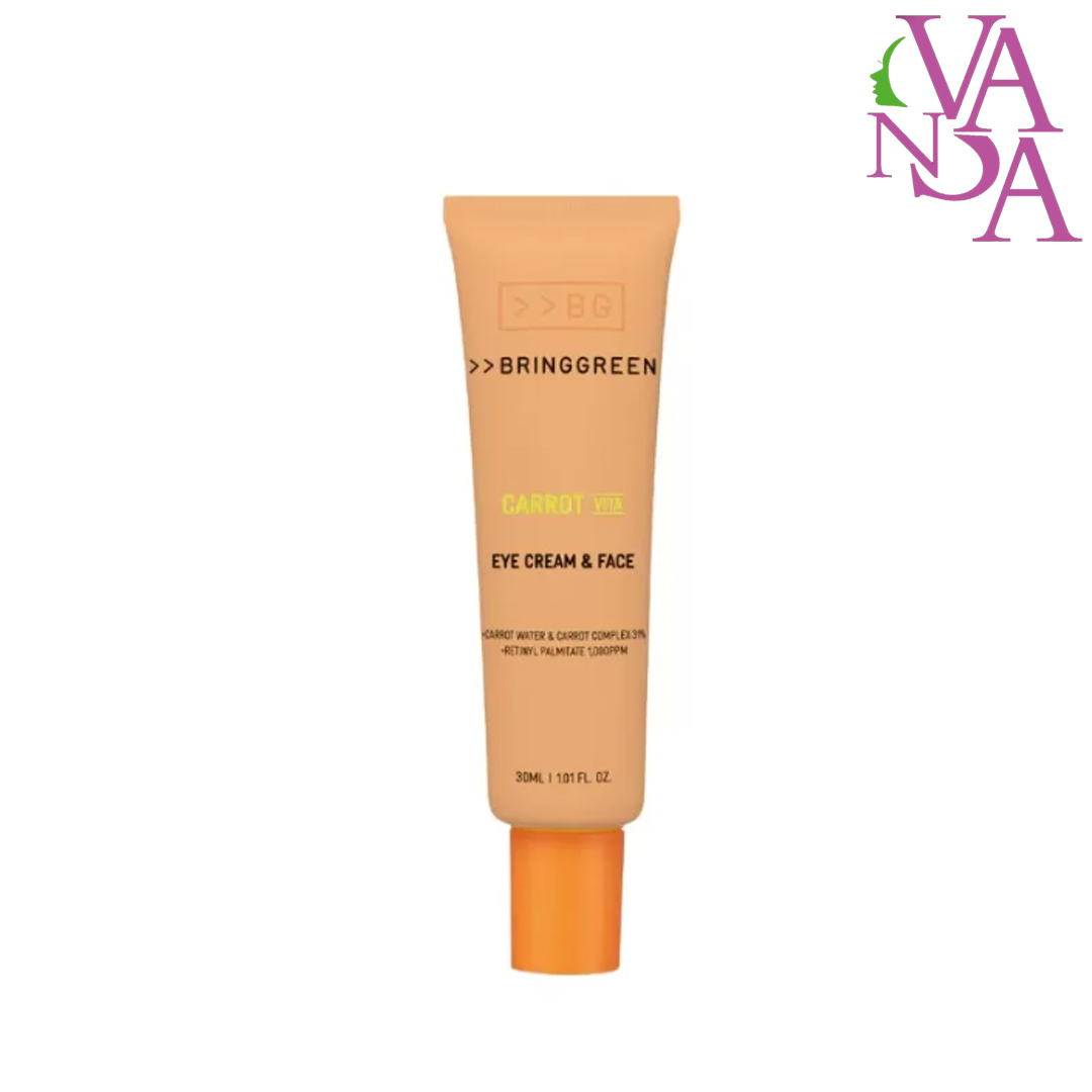 کرم ویتامینه دور چشم و صورت هویج برینگ گرین کاروت حجم 30 میل Bring Green Carrot Vita Eye Cream & Face