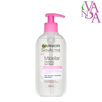 ژل میسلار پاک کننده صورت مخصوص پوست حساس حجم 200 میل گارنیر Garnier Micellar Gel 200ml
