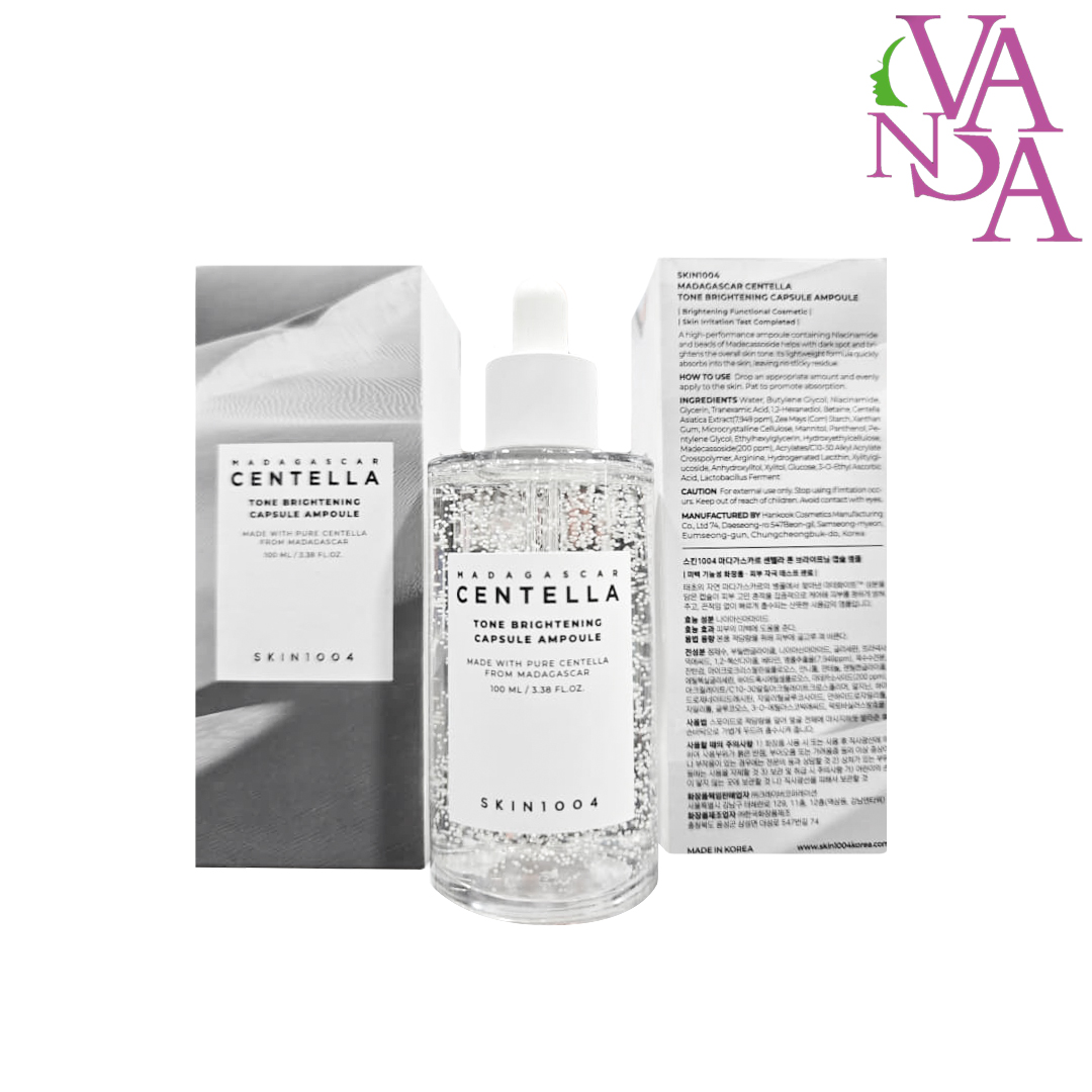 آمپول-روشن-کننده-سنتلا-اسکین-1004-TONE-BRIGHTENING-CAPSULE-AMPOULE آمپول روشن کننده سنتلا اسکین 100 میل TONE BRIGHTENING CAPSULE AMPOULE