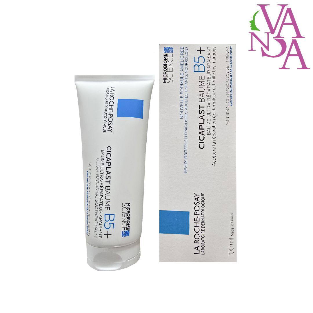 ترمیم-کننده-لاروش-۱۰۰-میل کرم ترمیم کننده سیکاپلاست B5 لاروش پوزای 100 میلی لیتر La Roche-Posay Cicaplast Baume B5 Soothing Repairing