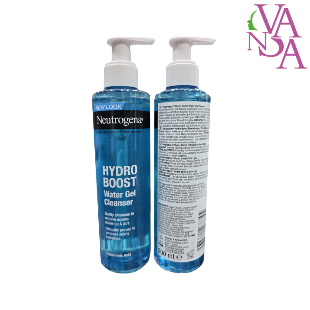ژل شست و شوی صورت نوتروژینا مدل Hydro Boost حجم 200 میلNeutrogena Hydro Boost Gel Cleaner