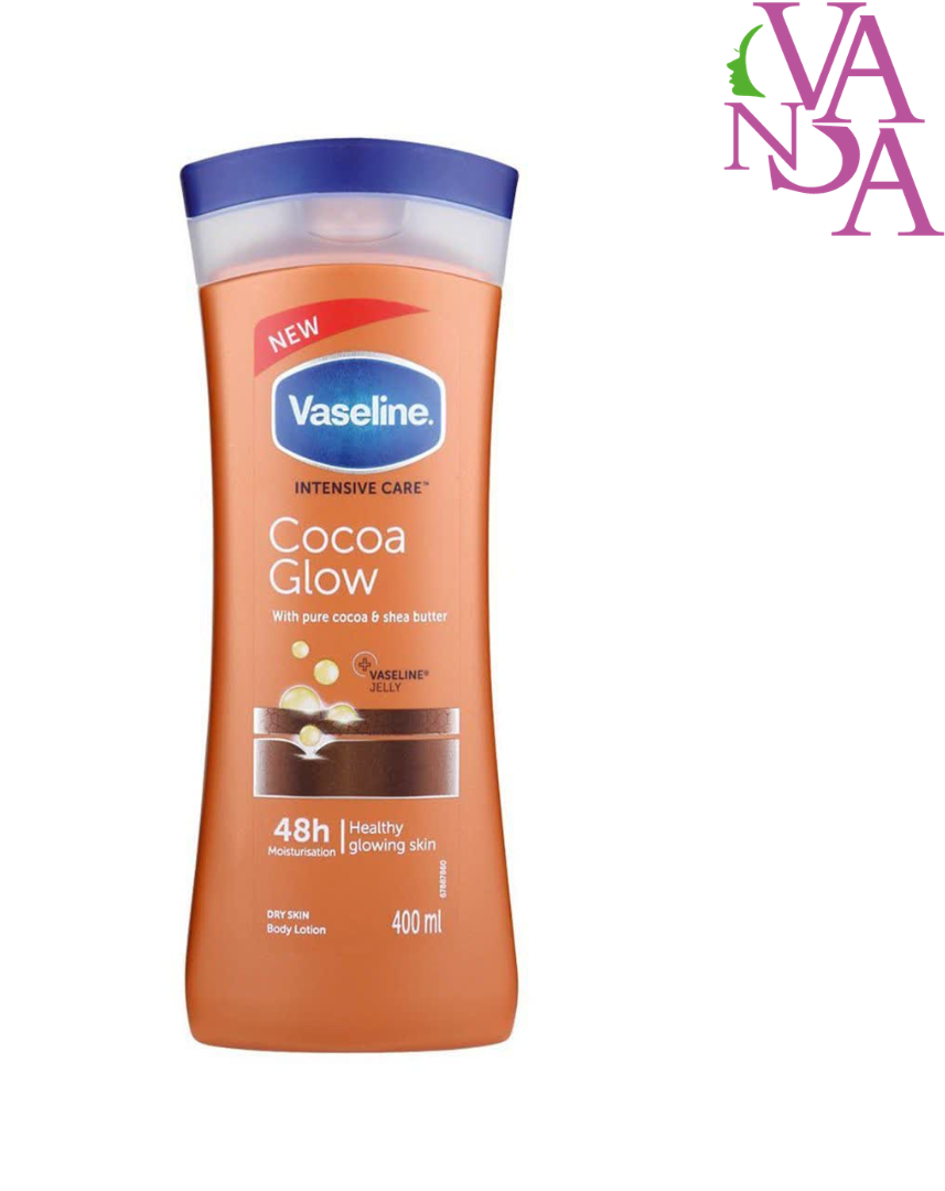 لوسیون بدن وازلین مدل Cocoa Glow لوسیون بدن وازلین مدل Cocoa Glow