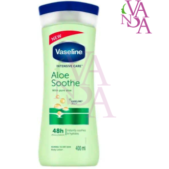 لوسیون بدن وازلین مدل aloe soothe