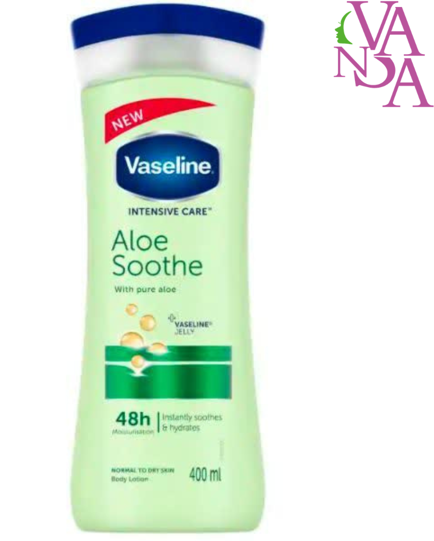 لوسیون بدن وازلین مدل aloe soothe لوسیون بدن وازلین مدل aloe soothe