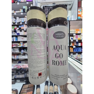 اسپری لباس و بدن هیباس مدل Aqua Go Rome 200ml