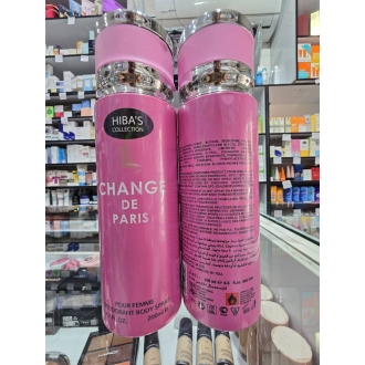 اسپری لباس و بدن هیباس مدل CHANGE DE PARIS 200ml