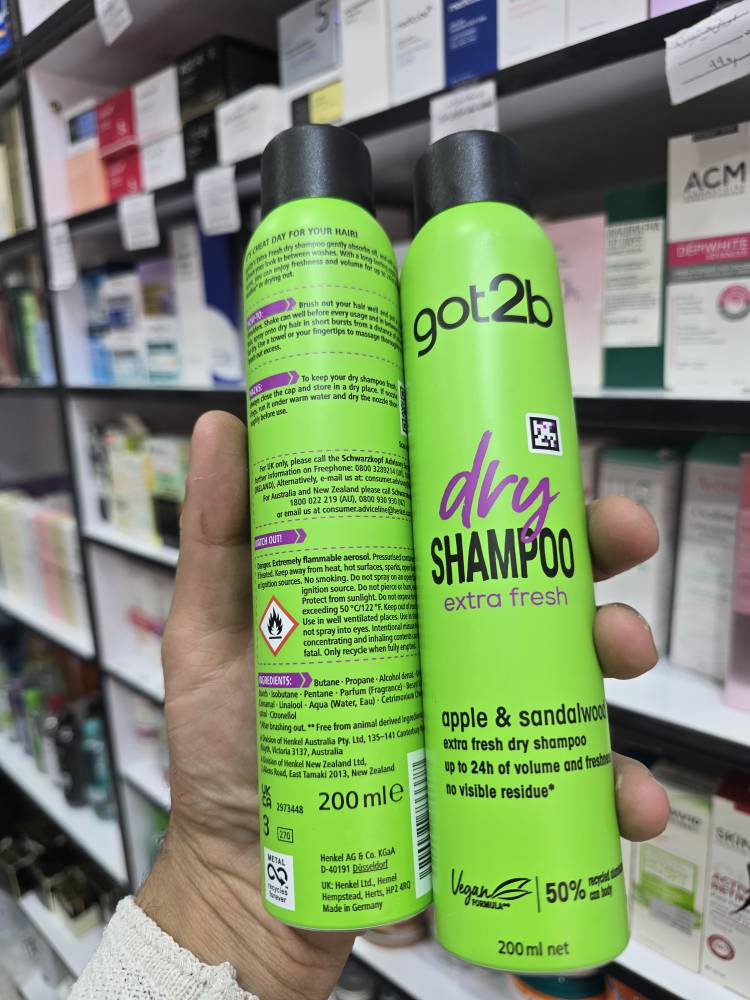 شامپو خشک سبز گات تو بی شوارزکوف المان مدل Extra Fresh حجم 200 میل شامپو خشک سبز گات تو بی شوارزکوف المان مدل Extra Fresh حجم 200 میل