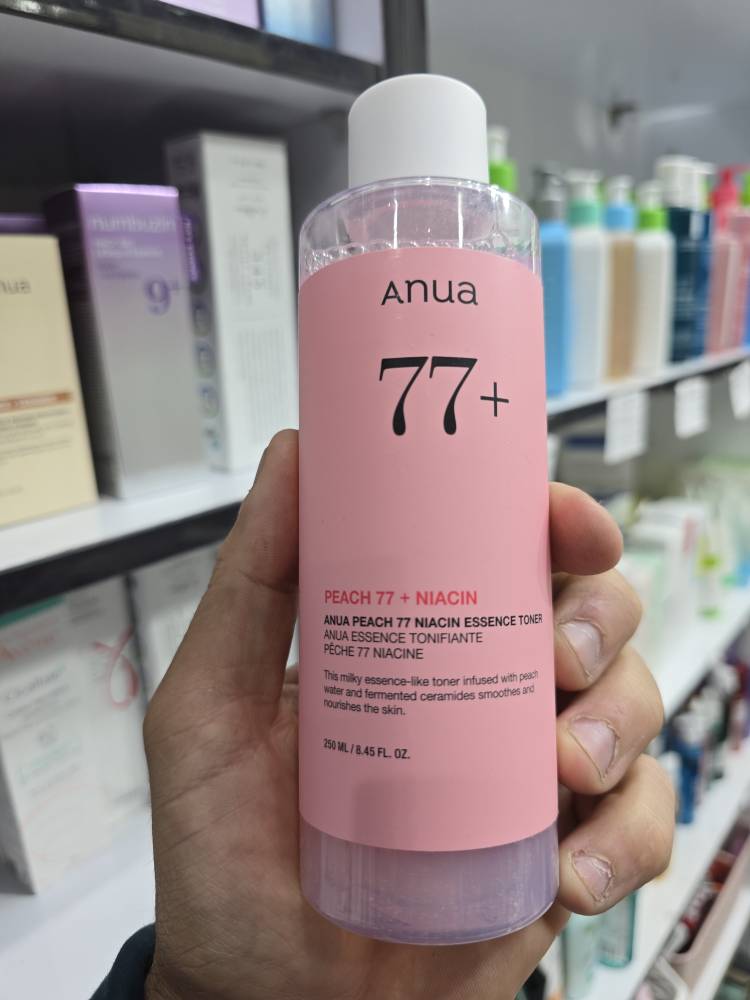 تونر روشن کننده آنوا مدل هلو و نیاسینامید 77% | Anua Peach 77% Niacin Toner تونر روشن کننده آنوا مدل هلو و نیاسینامید 77% | Anua Peach 77% Niacin Toner