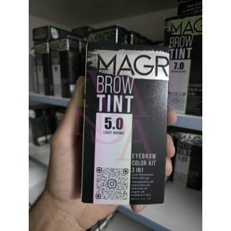 کیت رنگ ابرو حرفه ای ماگرای قهوی متوسط شماره5.0