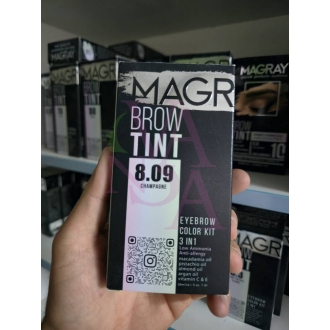 کیت رنگ ابرو حرفه ای ماگرای شامپاینی شماره8.09