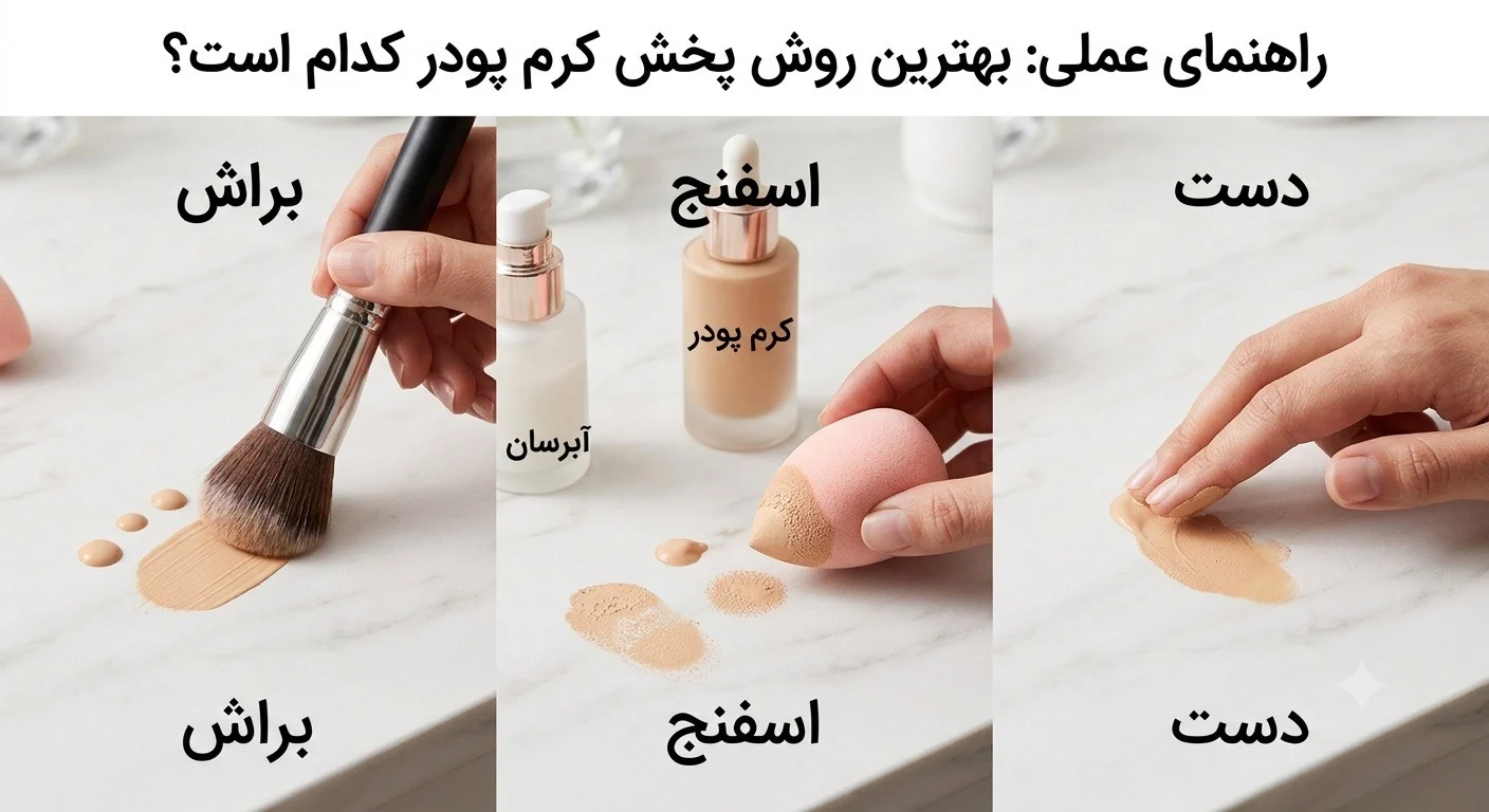 بهترین وسیله برای پخش کرم پودر کدام است